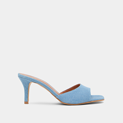 Mules à talons en jeans bleu | VERTIGO | Jonak