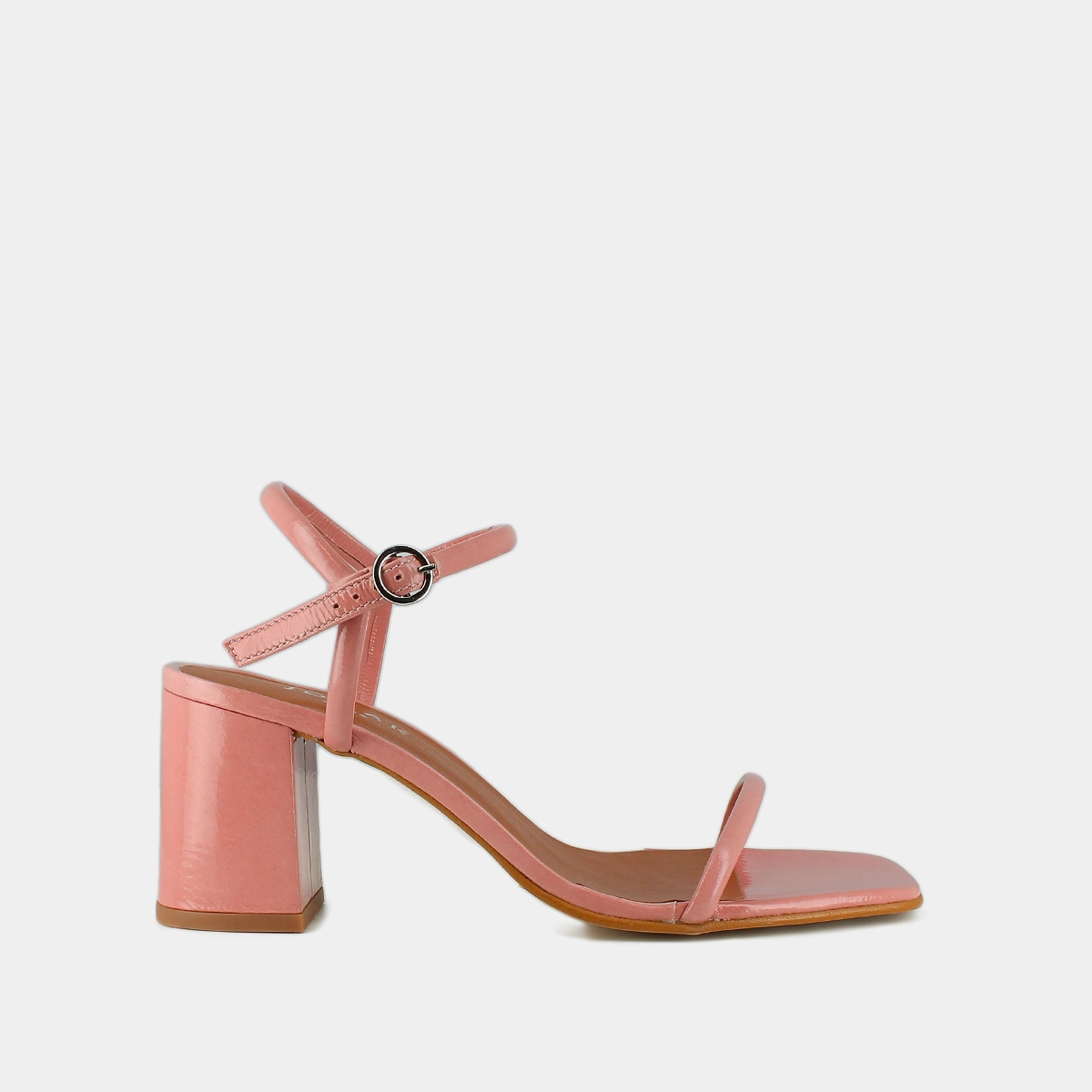 Sandales à brides fines en vernis plissé rose | VEDETTE | Jonak