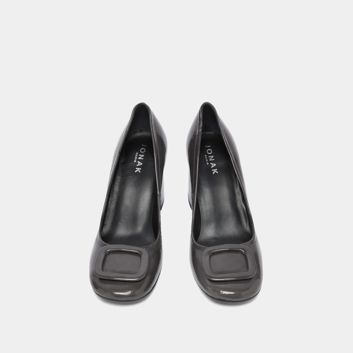 Escarpins Zara En Cuir Gris – Taille 41 – Talons Coniques – Occasion Bon État (Petite Tache)