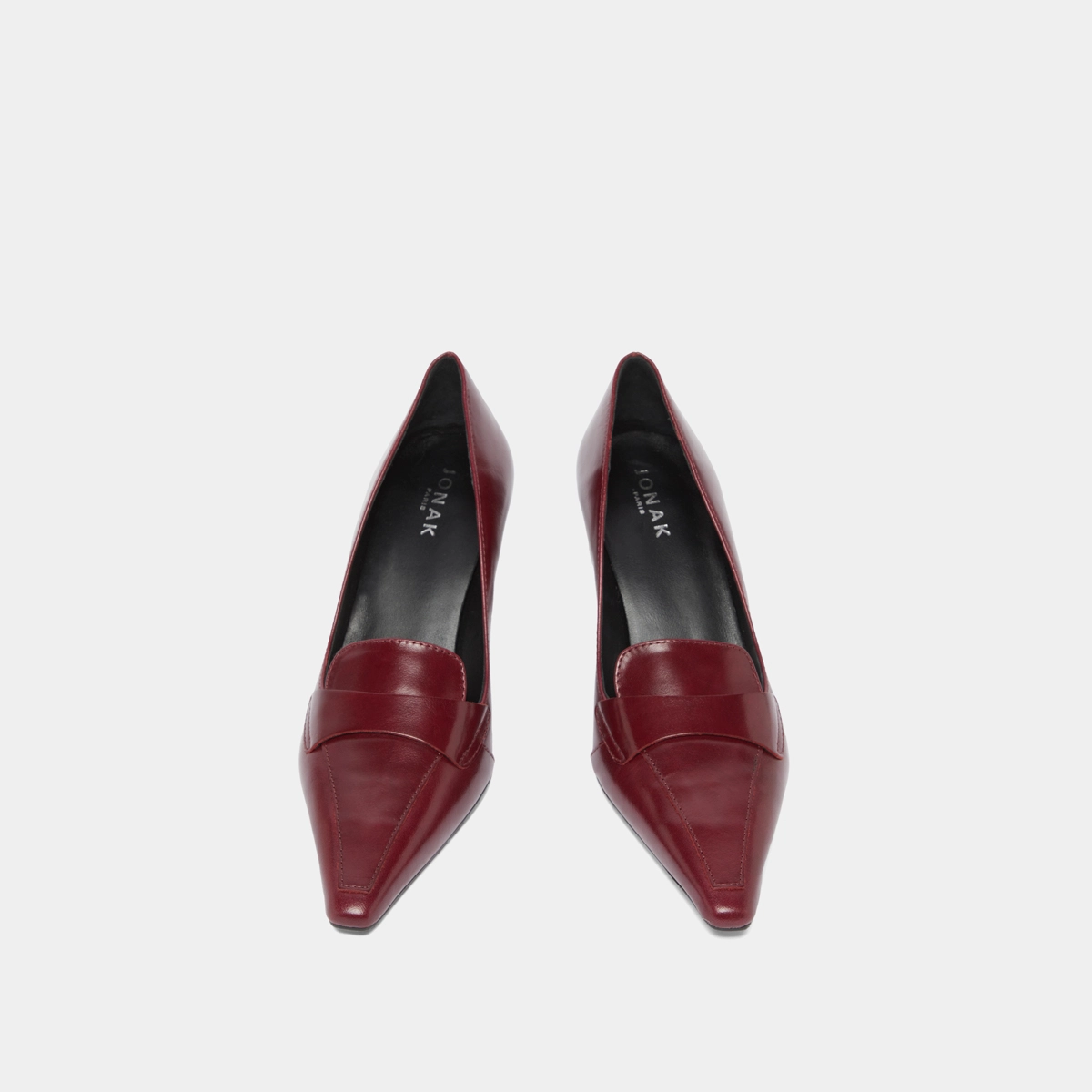 Escarpins à pattes en cuir bordeaux | BLONDIE | Jonak