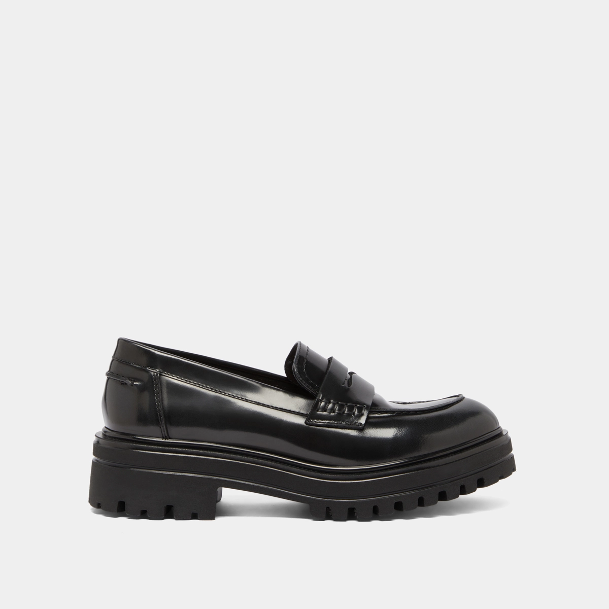 Mocassins à semelles crantées en cuir patiné gris | ALFI | Jonak