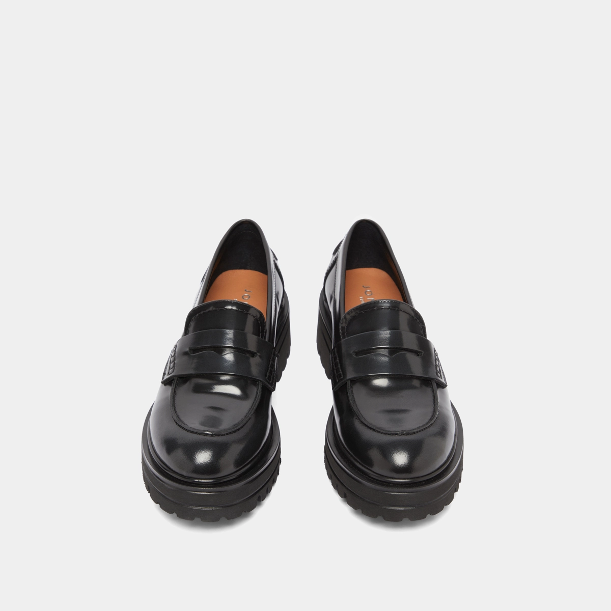 Mocassins à semelles crantées en cuir patiné gris | ALFI | Jonak