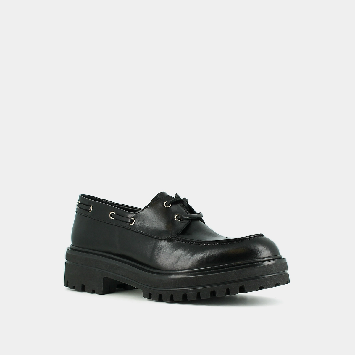 Derbies à lacets en cuir noir | ANGELUS | Jonak