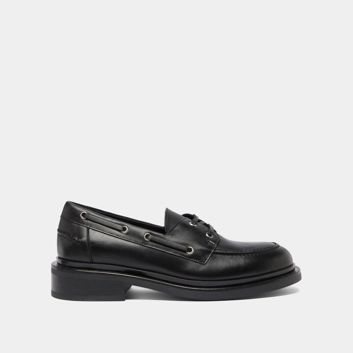 Derbies à lacets épais en cuir noir | PAOLO | Jonak