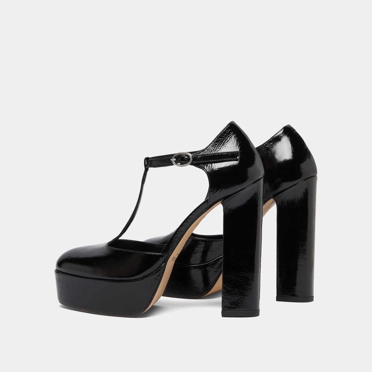 Salom&eacute;s &agrave; talons hauts en cuir brillant noir | VANCO | Jonak