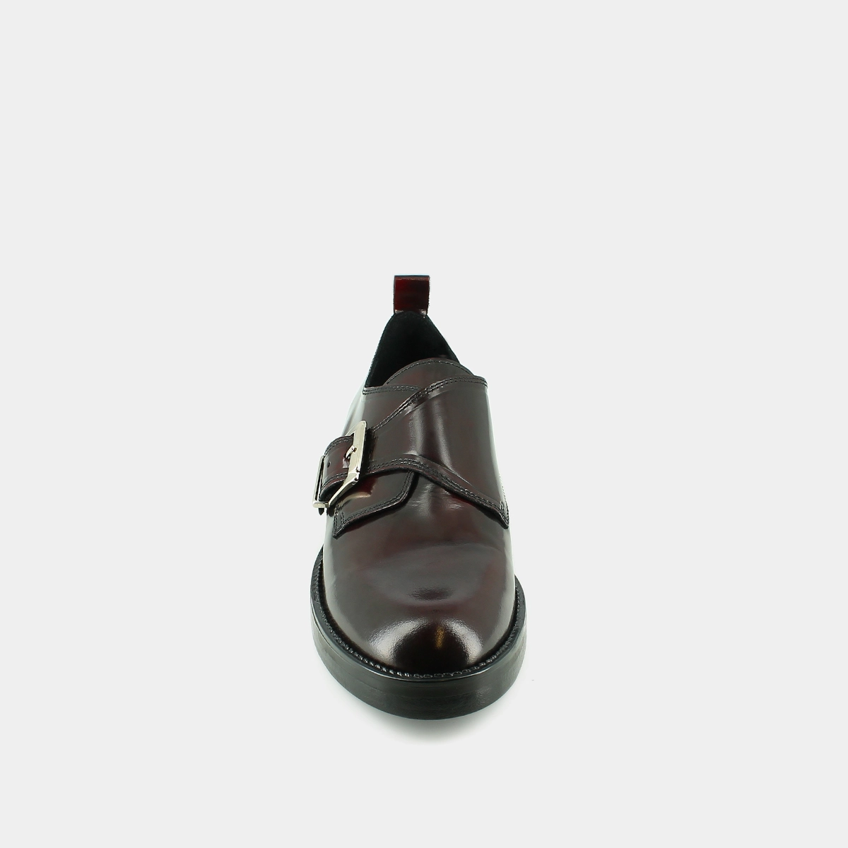Derbies &agrave; boucles ajustables en cuir patin&eacute; bordeaux | ARCHIBALD | Jonak