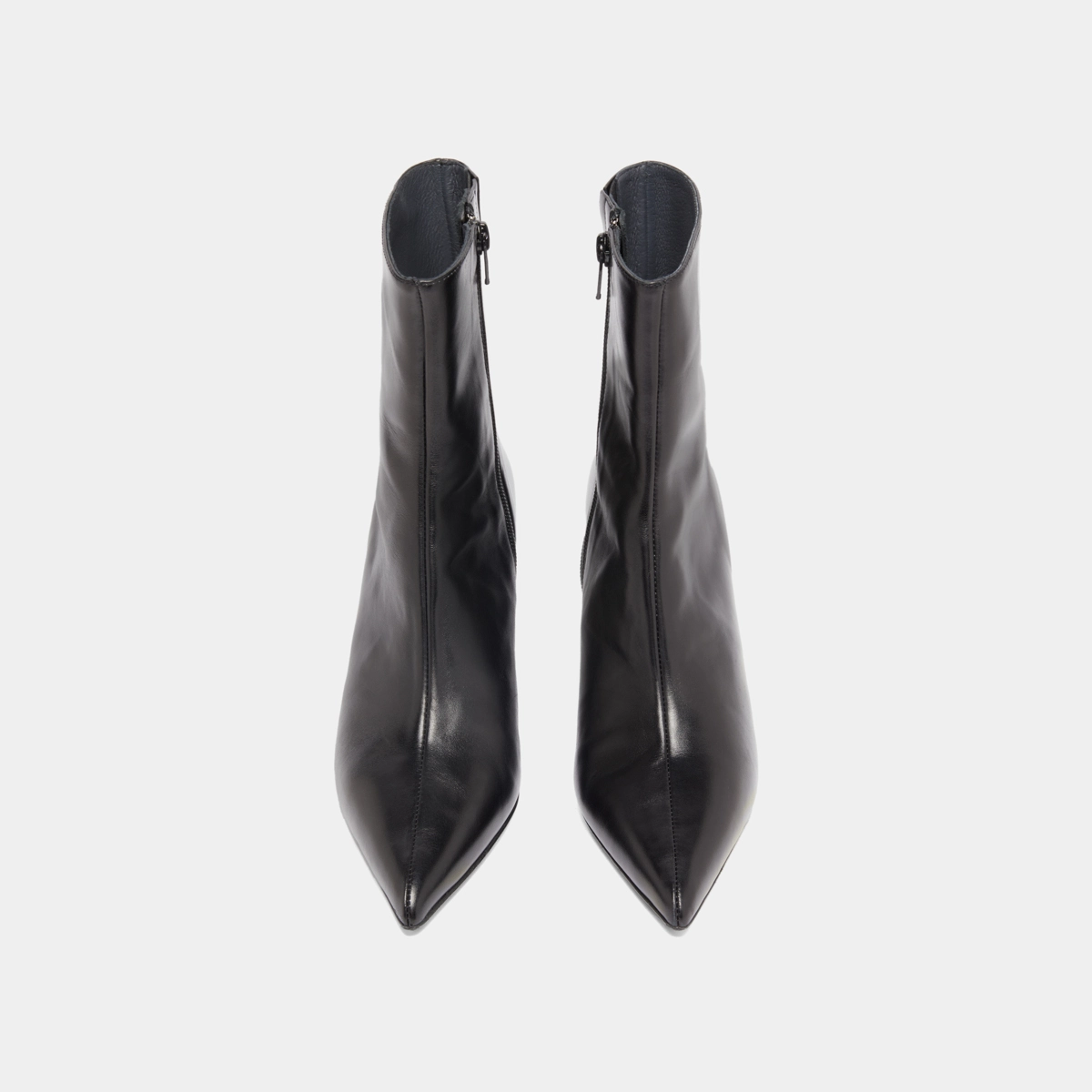 Bottines à bouts pointus en cuir noir | DIEM | Jonak