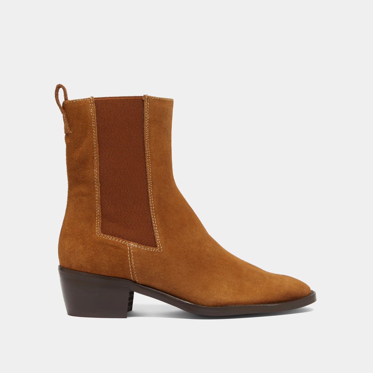 Boots à élastiques en croute cognac | MAEVA | Jonak