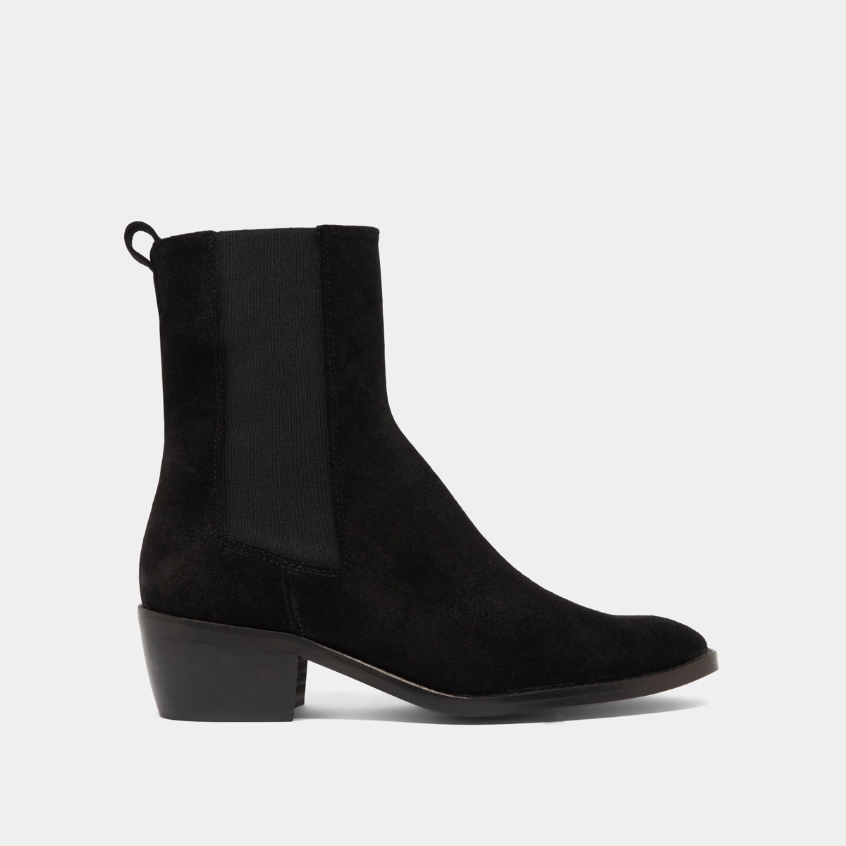 Boots &agrave; &eacute;lastiques en croute noire | MAEVA | Jonak