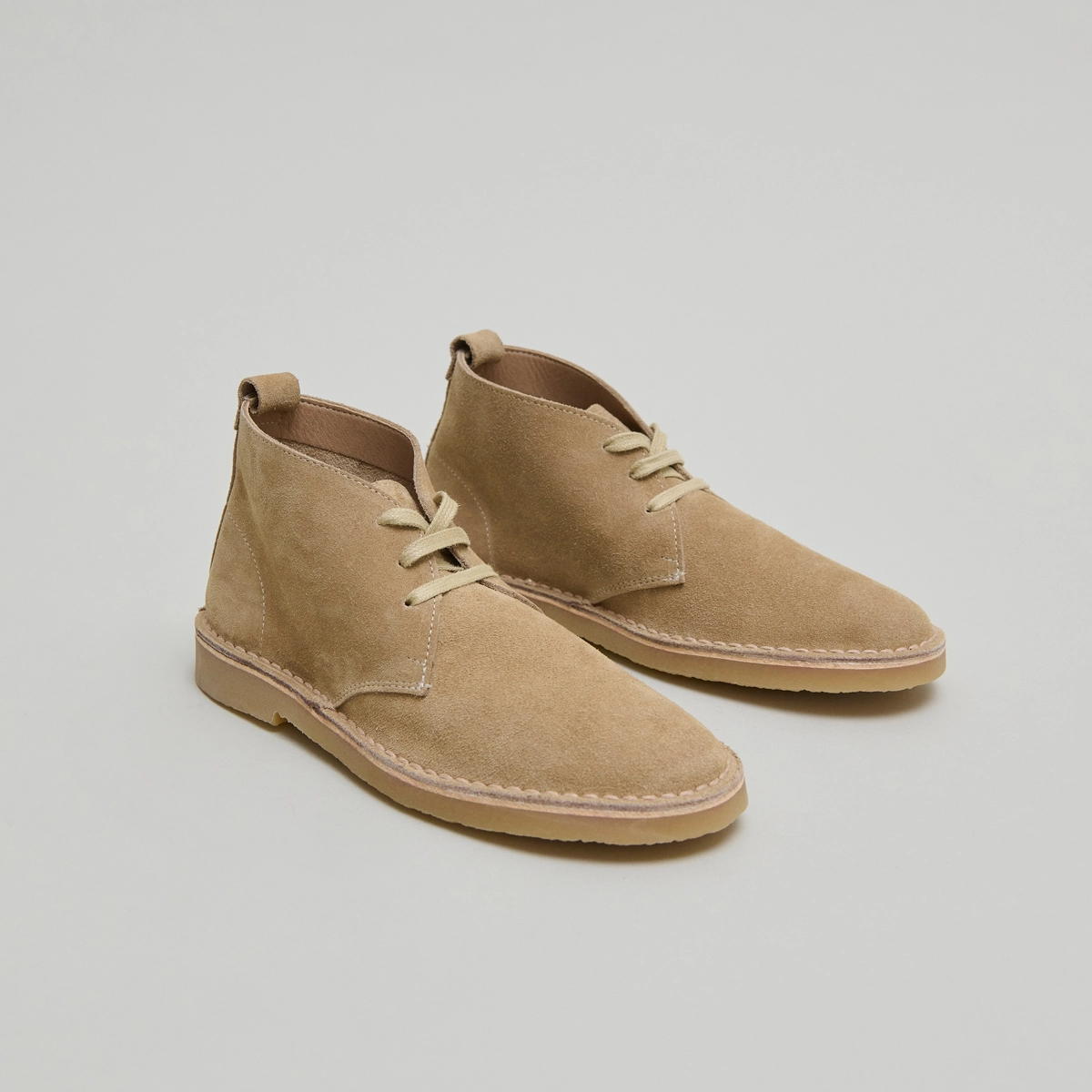 Boots basses à lacets en croute beige | MAXIME | Jonak
