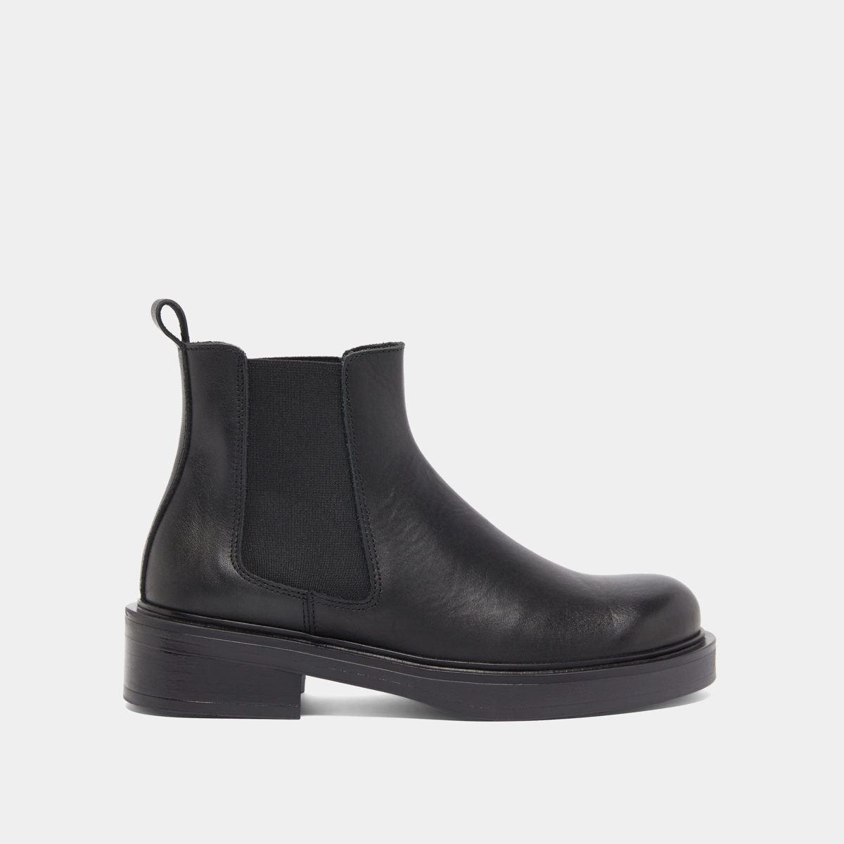 Boots à élastiques en cuir noir | MELANIE | Jonak