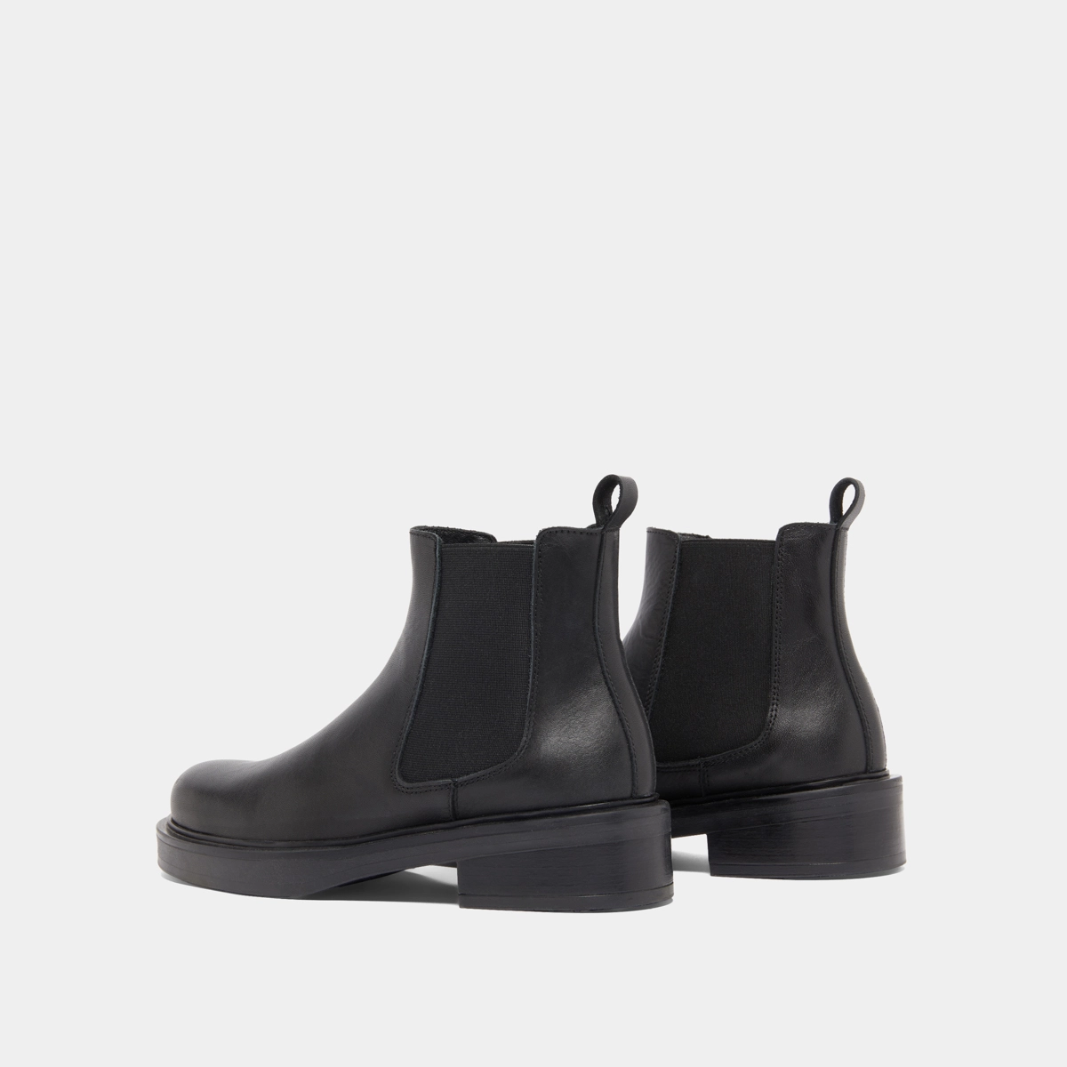 Boots à élastiques en cuir noir | MELANIE | Jonak