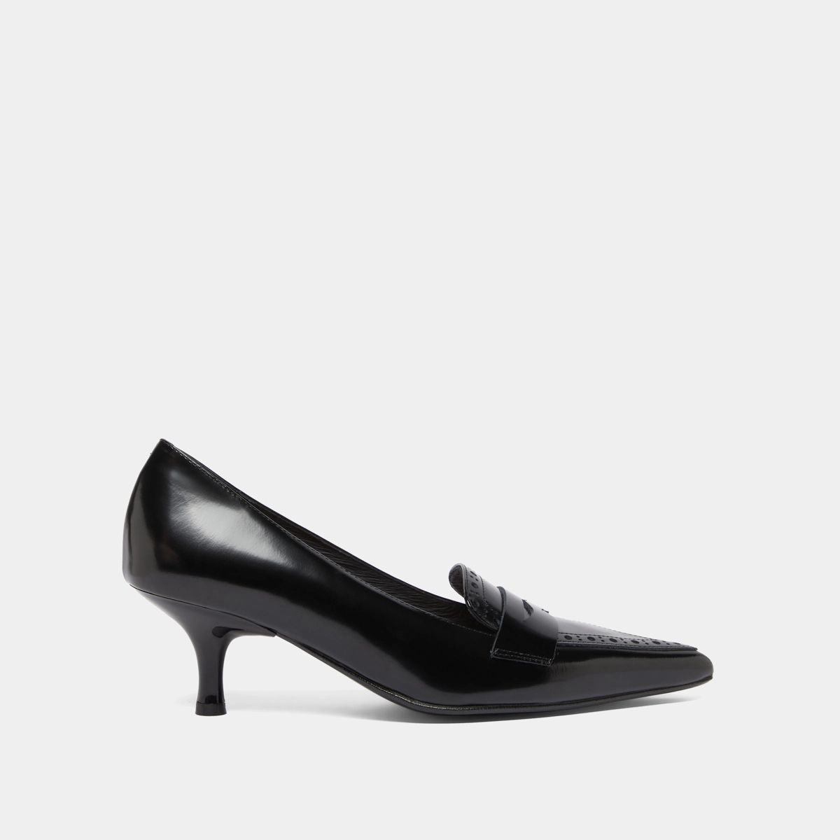 Escarpins à pattes en cuir glacé noir | DOLTO | Jonak
