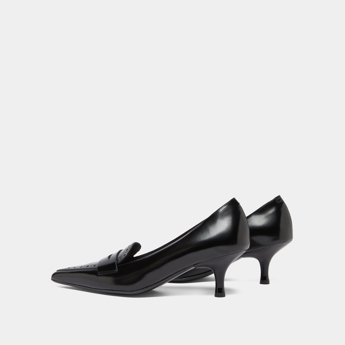 Escarpins à pattes en cuir glacé noir | DOLTO | Jonak