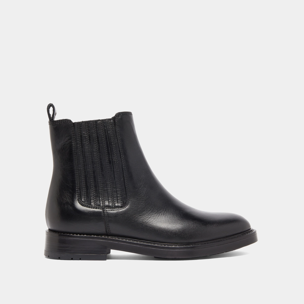 Boots à fronces en cuir noir | CLEANDRE | Jonak