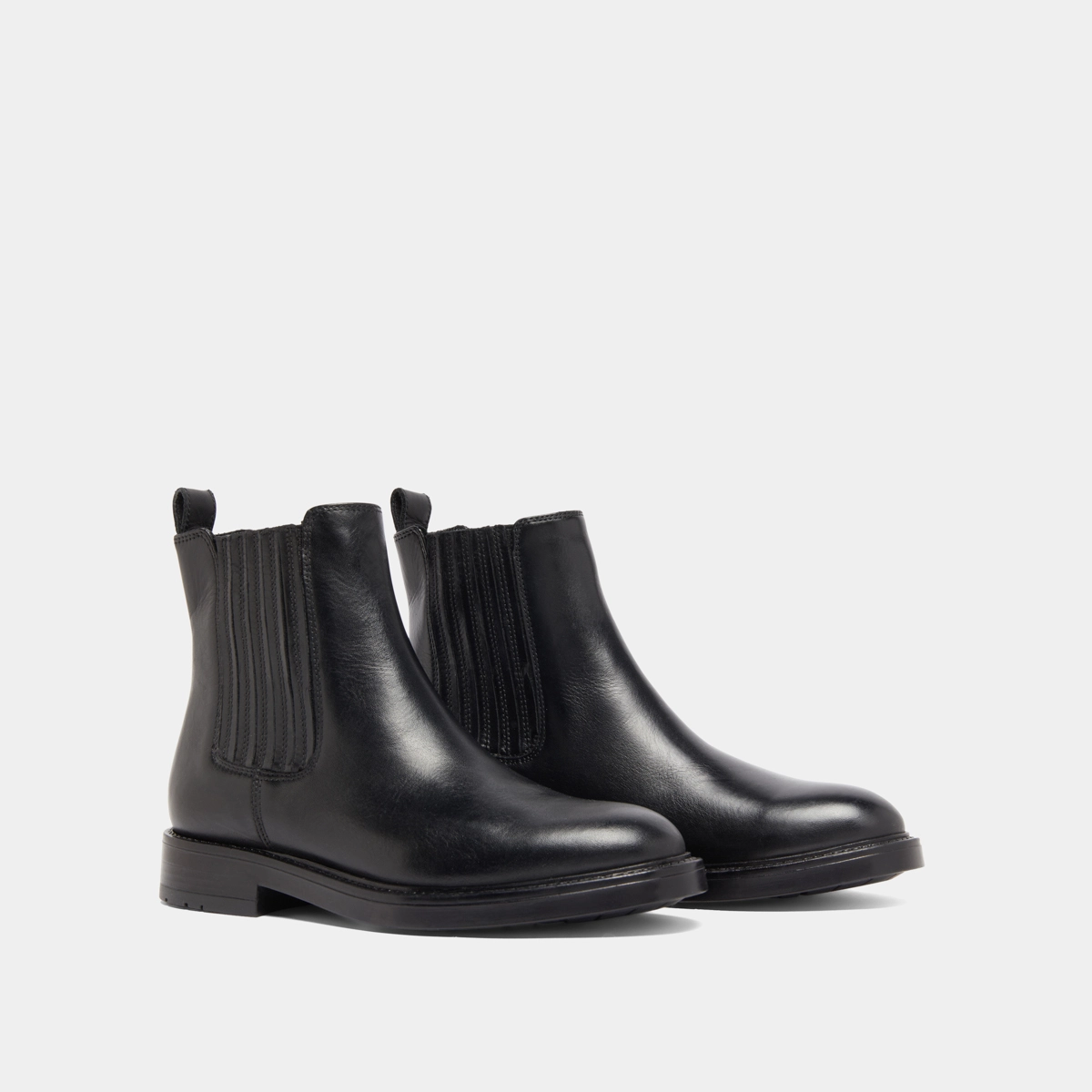 Boots à fronces en cuir noir | CLEANDRE | Jonak
