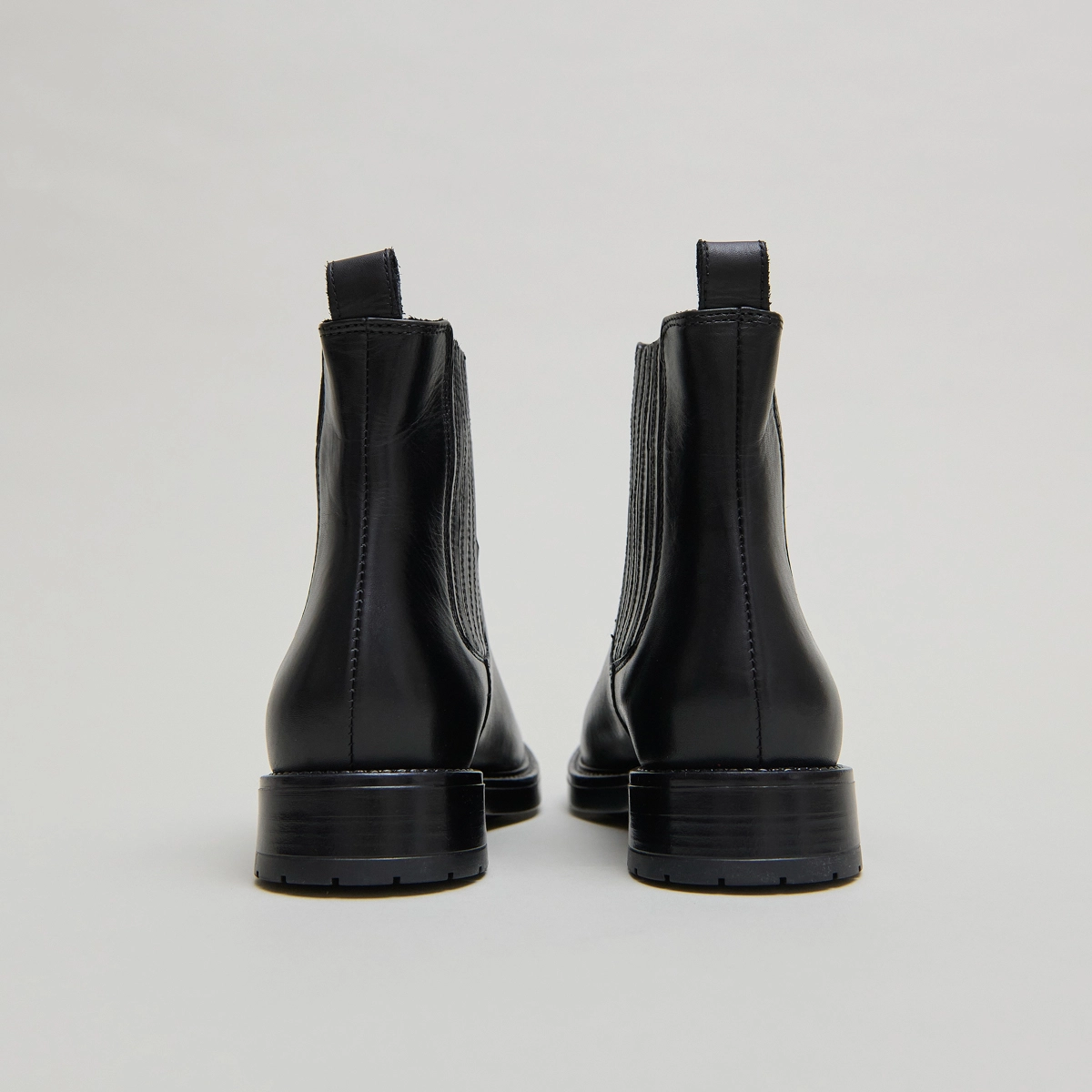 Boots à fronces en cuir noir | CLEANDRE | Jonak