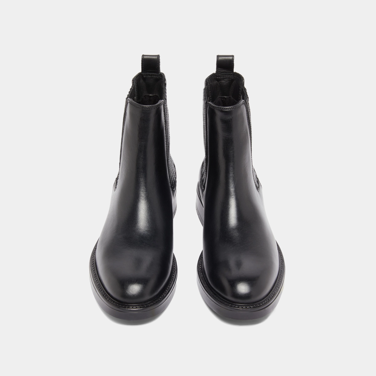 Boots à fronces en cuir noir | CLEANDRE | Jonak