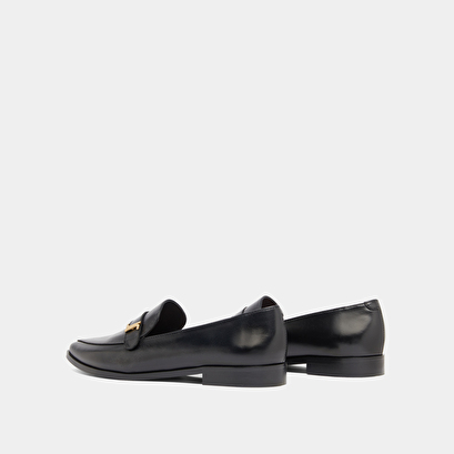 Mocassins à bouts pointus en cuir noir | ALEXANE | Jonak