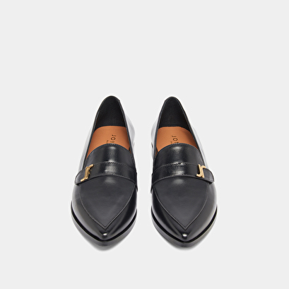 Mocassins à bouts pointus en cuir noir | ALEXANE | Jonak