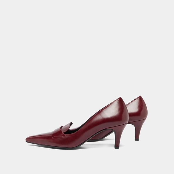 Escarpins à pattes en cuir bordeaux | BLONDIE | Jonak