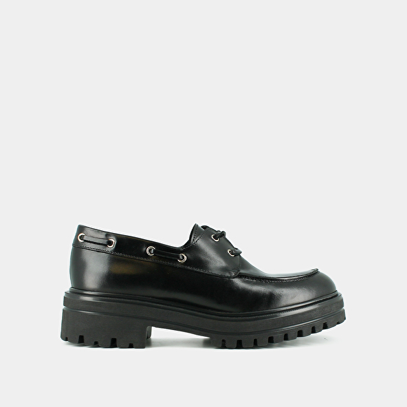 Derbies à lacets en cuir noir | ANGELUS | Jonak
