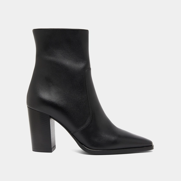 Bottines à bouts pointus en cuir noir | PAM | Jonak