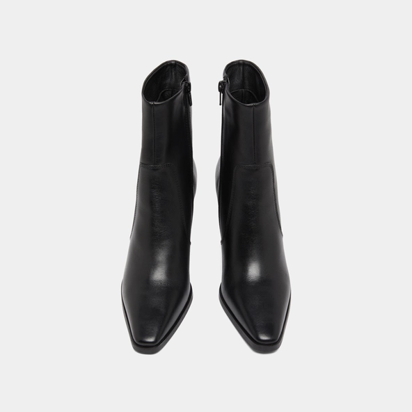 Bottines à bouts pointus en cuir noir | PAM | Jonak