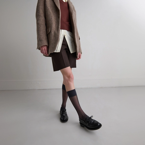 Derbies à lacets épais en cuir noir | PAOLO | Jonak