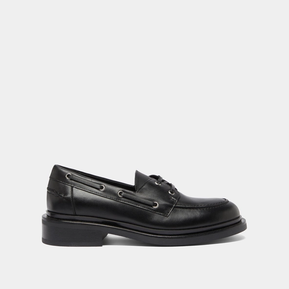 Derbies à lacets épais en cuir noir | PAOLO | Jonak