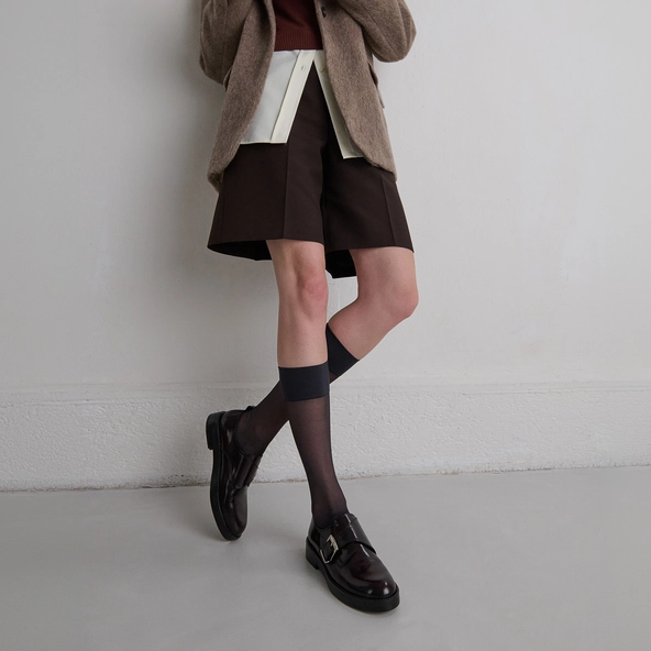 Derbies &agrave; boucles ajustables en cuir patin&eacute; bordeaux | ARCHIBALD | Jonak
