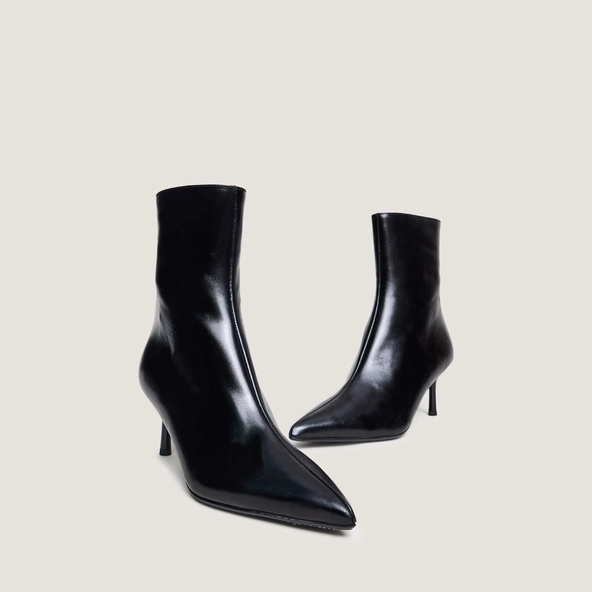 Bottines à bouts pointus en cuir noir | DIEM | Jonak