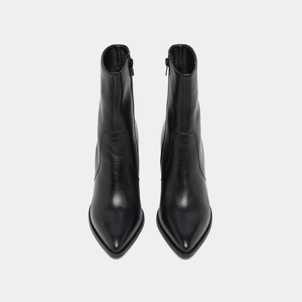 Bottines à talons en cuir noir | PERLE | Jonak