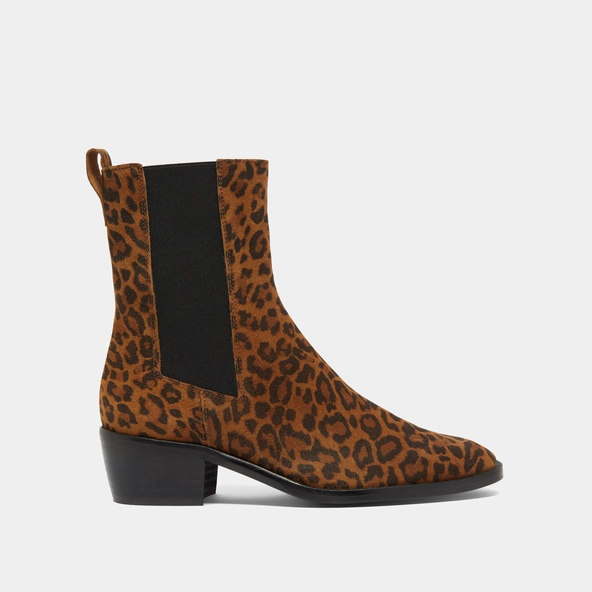 Boots à élastiques en croute léopard | MAEVA | Jonak