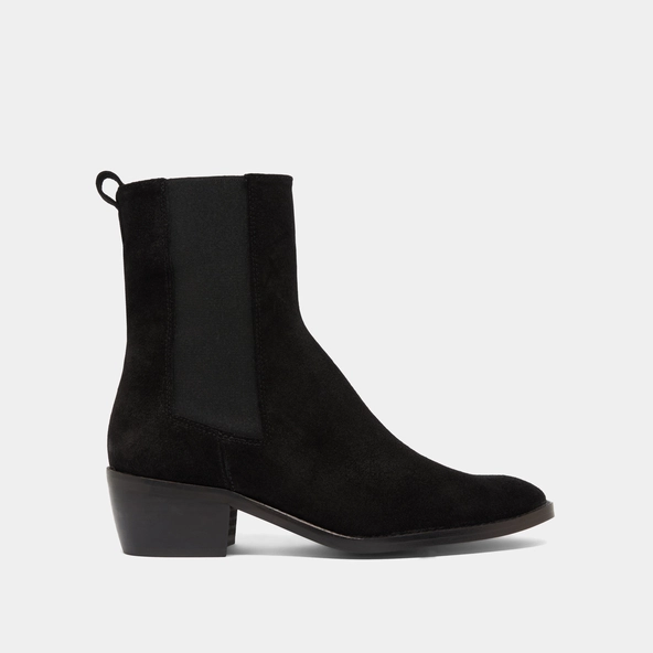 Boots &agrave; &eacute;lastiques en croute noire | MAEVA | Jonak