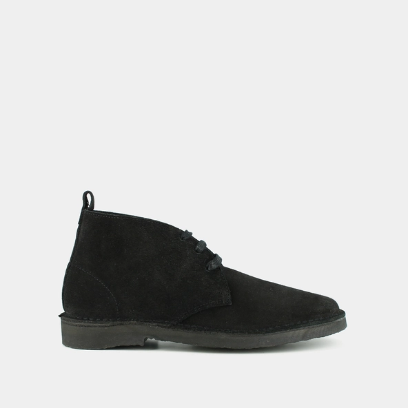 Boots basses à lacets en croute noire | MAXIME | Jonak