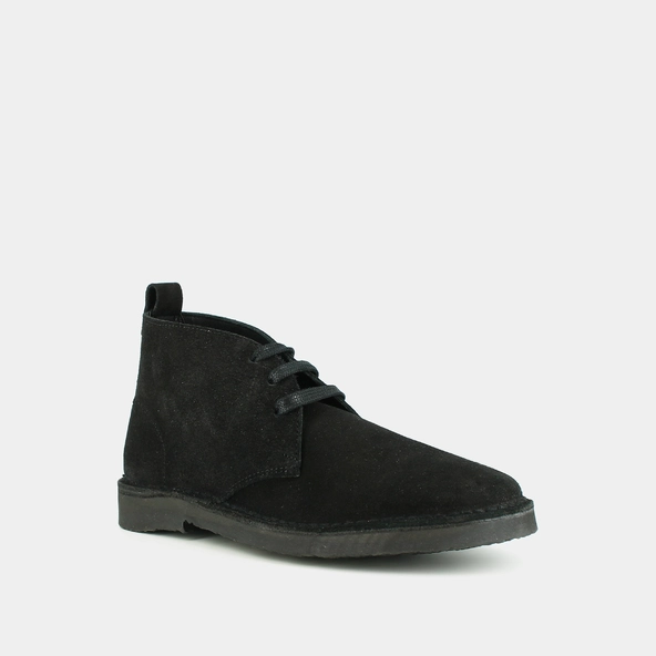 Boots basses à lacets en croute noire | MAXIME | Jonak