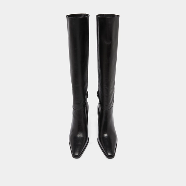 Bottes &agrave; bouts pointus en cuir noir | PLUME | Jonak