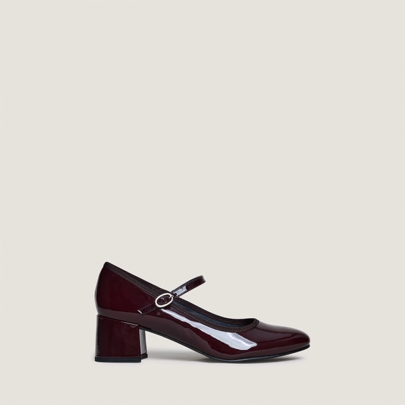 Babies à talons en vernis bordeaux | DALMATIE | Jonak