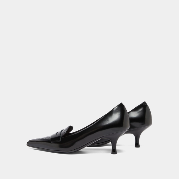 Escarpins à pattes en cuir glacé noir | DOLTO | Jonak