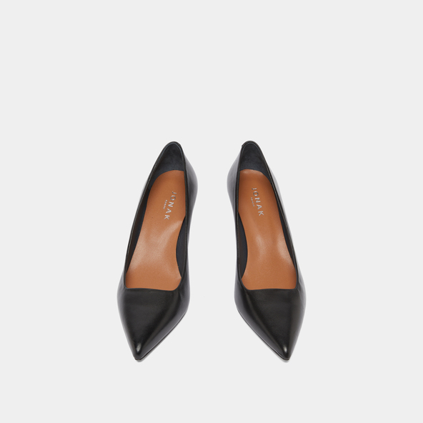 Escarpins Pointus FREE LANCE En Cuir Noir Taille 37.5 - Talon Aiguille 8 Cm, Occasion Bon état