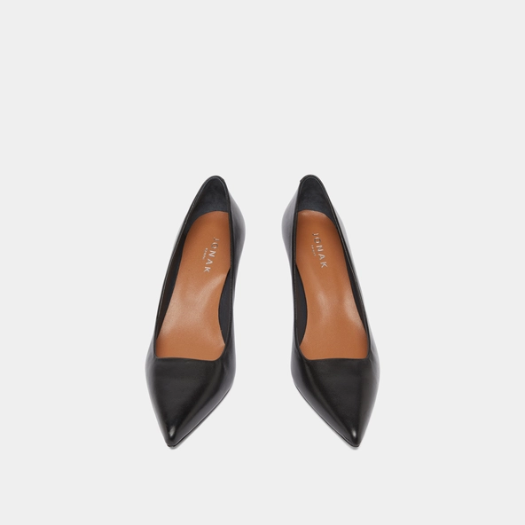 Escarpins à bouts pointus en cuir noir | DUNDEE | Jonak