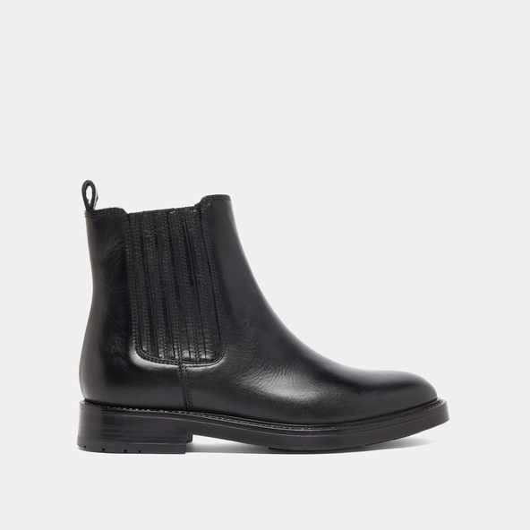 Boots à fronces en cuir noir | CLEANDRE | Jonak