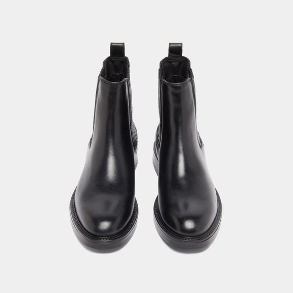 Boots à fronces en cuir noir | CLEANDRE | Jonak